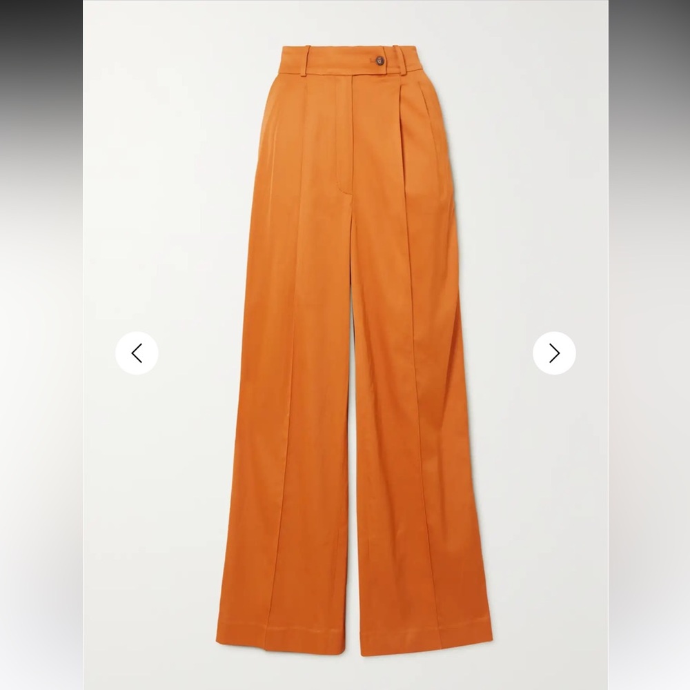 LOULOU de Saison Orange Satin Lehen Pants
